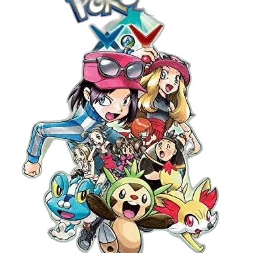 concept art, vibrant, pokémon, poster, featuring, characters, dynamic, poses transparent PNG cut-out