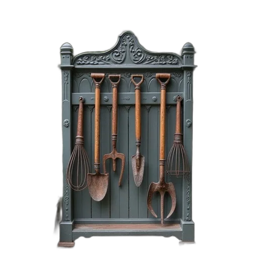 furniture, weapon, staff, jewelry, garden, tool, rack, made transparent PNG cut-out