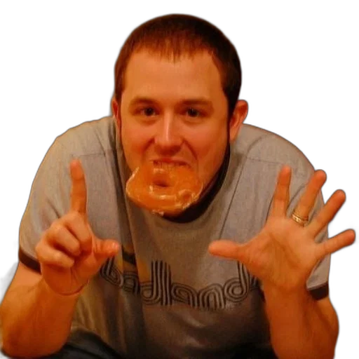 creature, face, animal, food, photorealistic, man, glazed, doughnut transparent PNG cut-out