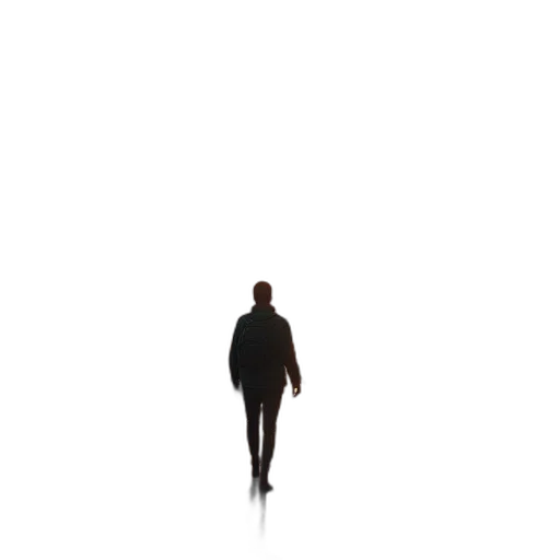 jacket, robot, staff, creature transparent PNG cut-out