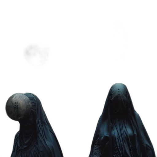 dress, mask, hair, crown, concept art, 3d render, photorealistic, fantasy art transparent PNG cut-out