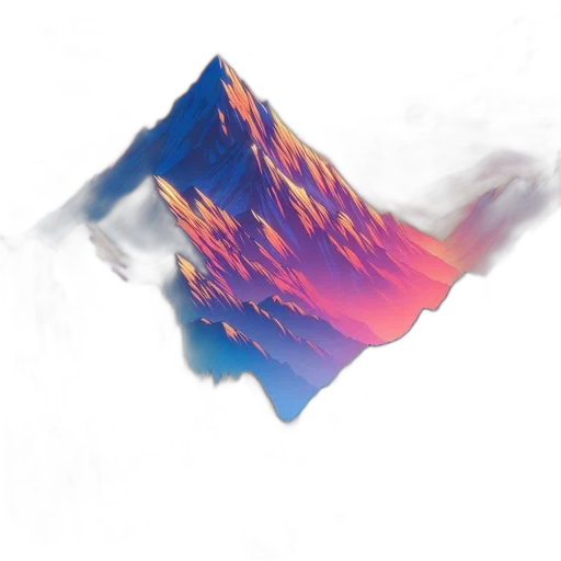 crown, hair, dragon, face, 3d render, vaporwave, concept art, photorealistic transparent PNG cut-out