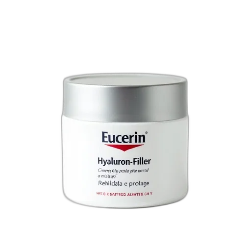 white, cylindrical, container, silver, lid, labeled, eucerin, hyaluron-filler transparent PNG cut-out