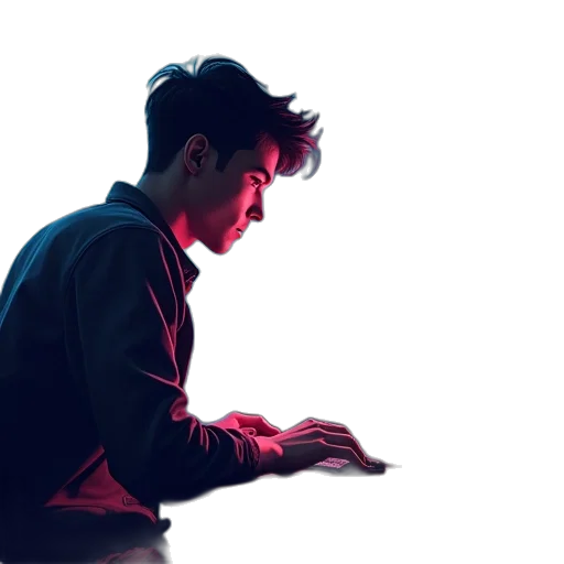 jacket, concept art, photorealistic, watercolor transparent PNG cut-out