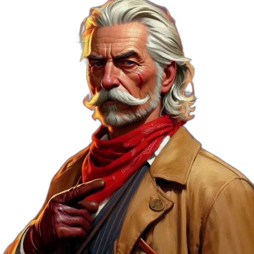 face, staff, jacket, concept art, comic book art, photorealistic, fantasy art, red transparent PNG cut-out