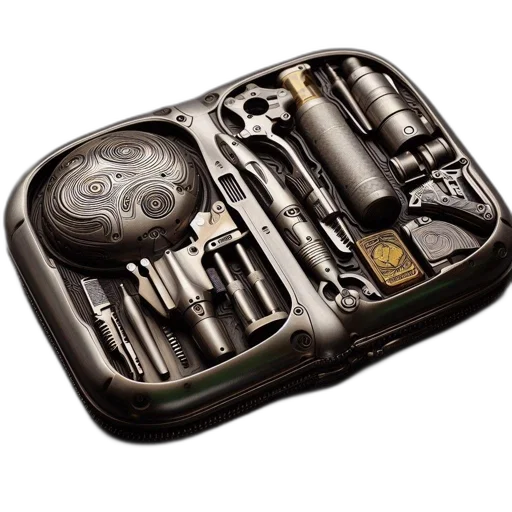 jewelry, weapon, car, photorealistic, elaborate, metal, case, displays transparent PNG cut-out