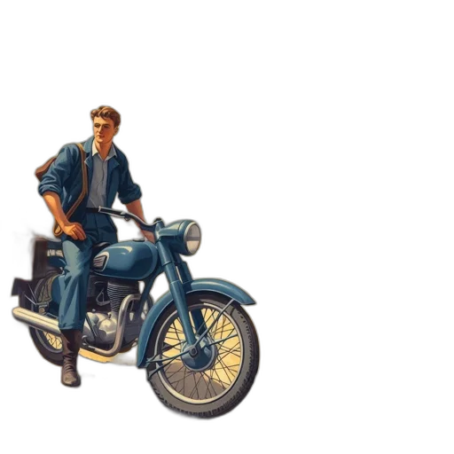 car, pixel art, concept art, photorealistic, 3d render, city street, man, stands transparent PNG cut-out