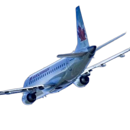 3d render, photorealistic, air, canada, airplane, flying, through, clear transparent PNG cut-out