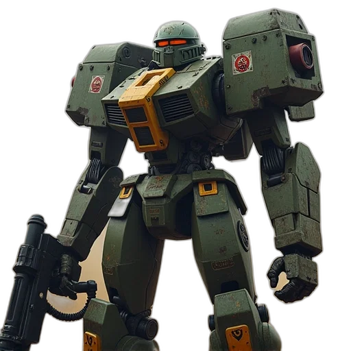 robot, weapon, concept art, 3d render, green, earth, defense, force transparent PNG cut-out