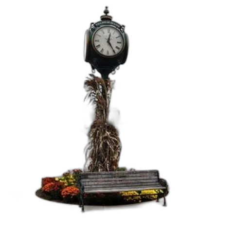 staff, furniture, jewelry, 3d render, photorealistic, concept art, roundabout, clock transparent PNG cut-out