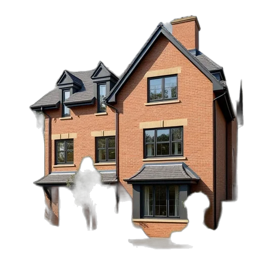 building, 3d render, photorealistic, bedroom transparent PNG cut-out