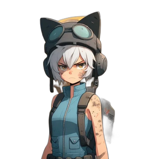 staff, hat, dress, animal, anime, concept art, pixel art, cartoon transparent PNG cut-out