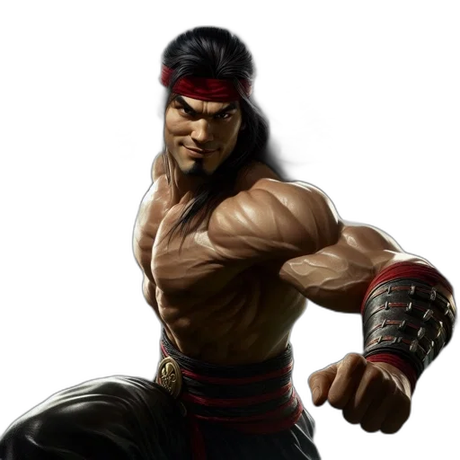 comic book art, concept art, fantasy art, photorealistic, intense, muscular, figure, dark transparent PNG cut-out