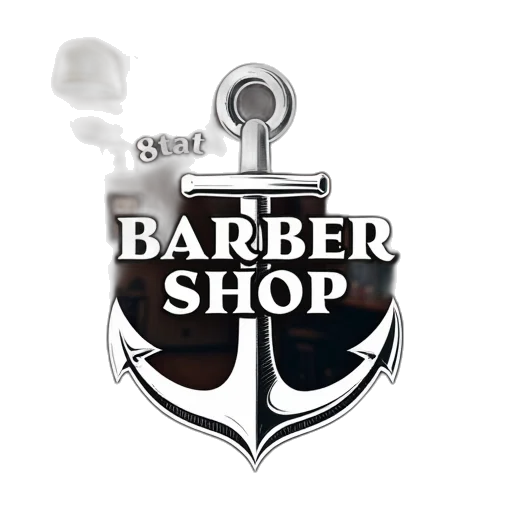 staff, barbersho, logo, anchor transparent PNG cut-out