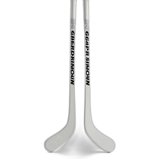 staff, sword, umbrella, weapon, 3d render, pair, white, hockey transparent PNG cut-out
