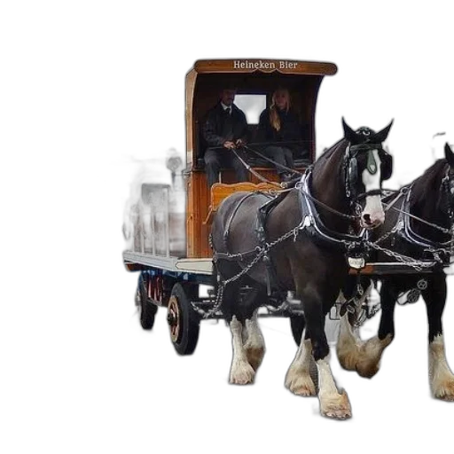 car, animal, robot, photorealistic, 3d render, concept art, horse-drawn, carriage transparent PNG cut-out