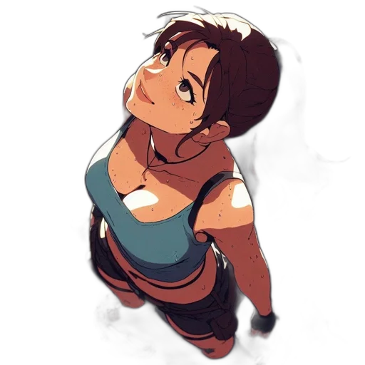 staff, robot, dress, face, concept art, anime, fantasy art, pixel art transparent PNG cut-out