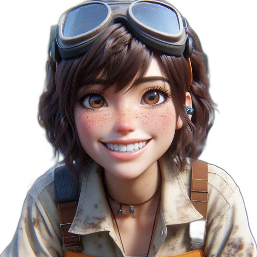 face, staff, jacket, weapon, concept art, cartoon, 3d render, photorealistic transparent PNG cut-out