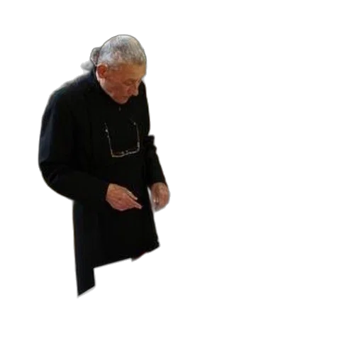 jacket, staff, weapon, sword, 3d render, man, black, stands transparent PNG cut-out