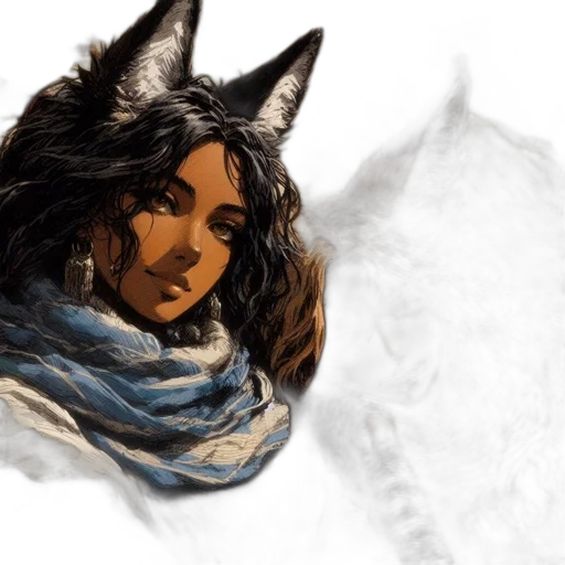 mask, fantasy art, concept art, photorealistic, watercolor, snow, earth tones, monochrome transparent PNG cut-out