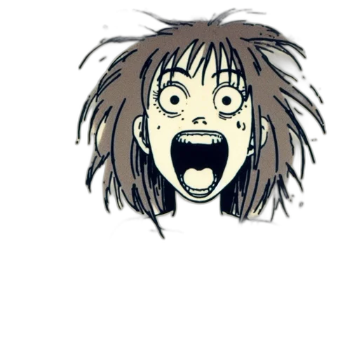 hair, creature, face, staff, comic book art, cartoon, anime, concept art transparent PNG cut-out