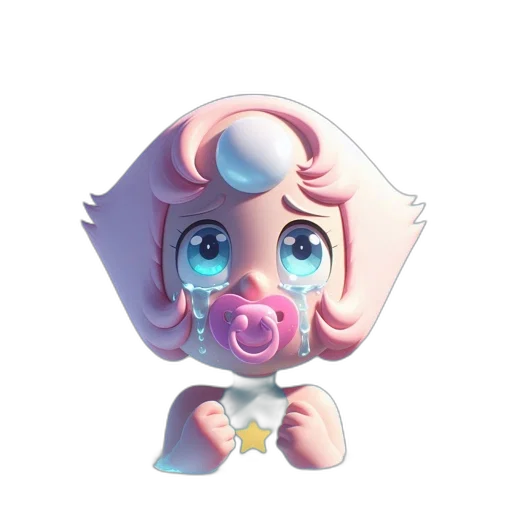 staff, creature, face, mask, 3d render, vaporwave, concept art, pixel art transparent PNG cut-out