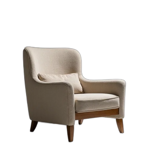 furniture, 3d render, earth tones, catnapper transparent PNG cut-out