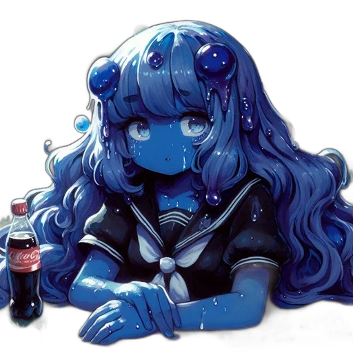 robot, bottle, mask, creature, concept art, pixel art, anime, watercolor transparent PNG cut-out