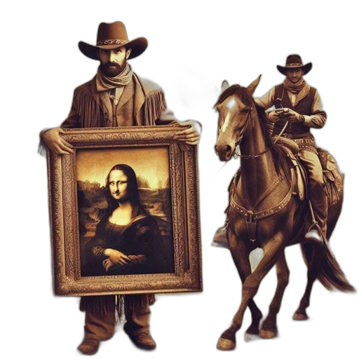 jacket, oil painting, concept art, photorealistic, fantasy art, unusual, western, landscape transparent PNG cut-out