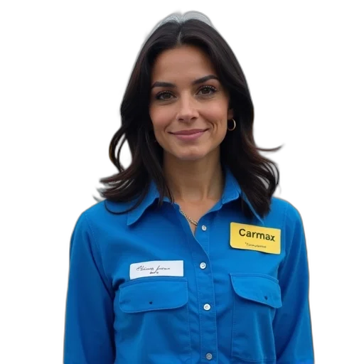 staff, jacket, woman, dark, hair, wearing, blue, shirt transparent PNG cut-out