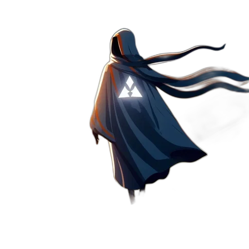 mask, dress, sword, concept art, pixel art, fantasy art, 3d render, dark transparent PNG cut-out