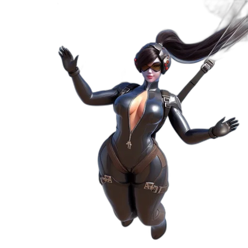 robot, staff, hair, concept art, comic book art, fantasy art, 3d render, fire transparent PNG cut-out