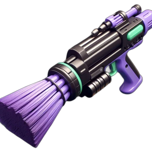 weapon, staff, umbrella, sword, 3d render, cyberpunk, concept art, vaporwave transparent PNG cut-out