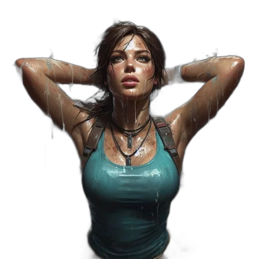 dress, face, weapon, robot, photorealistic, cyberpunk, concept art, fantasy art transparent PNG cut-out