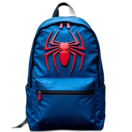 creature, jacket, animal, 3d render, concept art, photorealistic, blue, backpack transparent PNG cut-out
