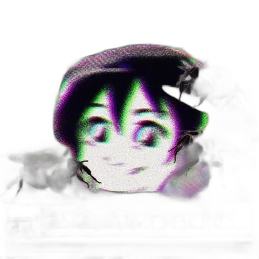 mask, robot, face, creature, vaporwave, anime, 3d render, cartoon transparent PNG cut-out