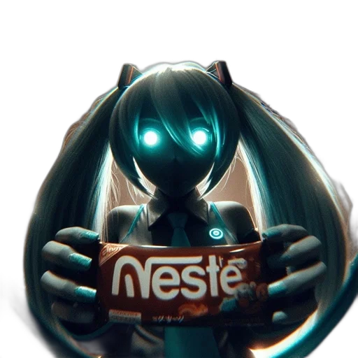 robot, bottle, mask, weapon, 3d render, anime, concept art, vaporwave transparent PNG cut-out