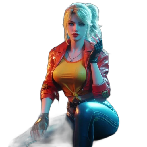 jacket, face, robot, weapon, concept art, comic book art, fantasy art, 3d render transparent PNG cut-out