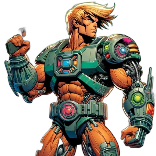 robot, weapon, comic book art, concept art, animated, figure, futuristic, appearance transparent PNG cut-out