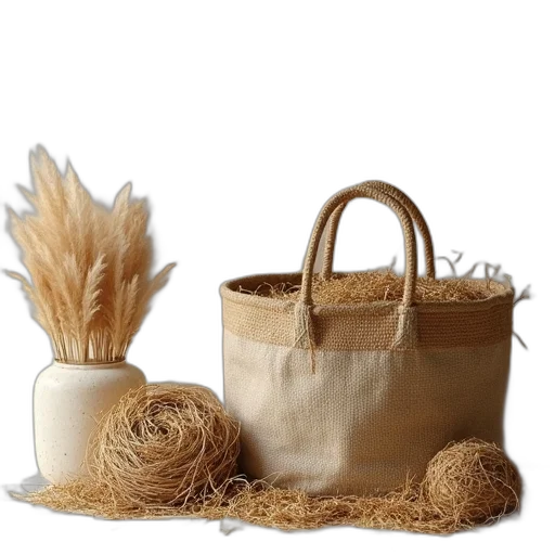 jewelry, food, photorealistic, 3d render, earth tones, golden, hay, bag transparent PNG cut-out