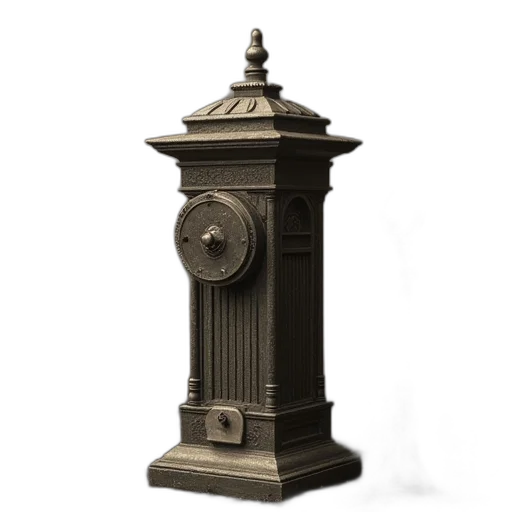 furniture, staff, jewelry, building, 3d render, photorealistic, concept art, old transparent PNG cut-out