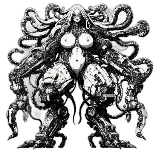 creature, animal, robot, crown, concept art, comic book art, fantasy art, pixel art transparent PNG cut-out