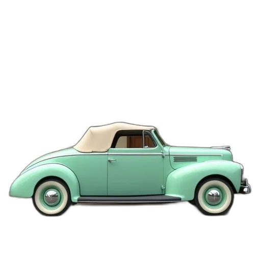 car, hat, 3d render, concept art, pixel art, photorealistic, green, earth tones transparent PNG cut-out