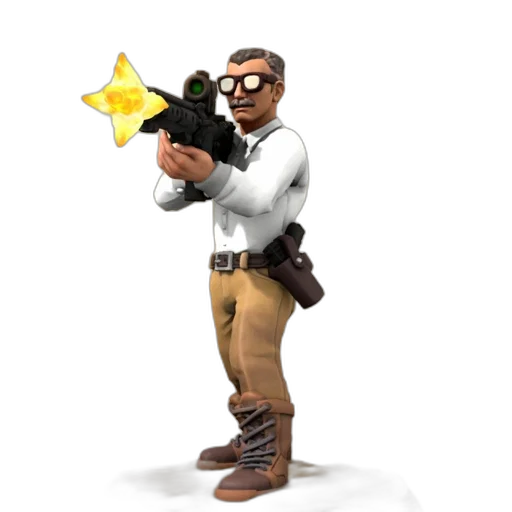 staff, weapon, animal, concept art, 3d render, pixel art, cartoon, 3d-rendered transparent PNG cut-out