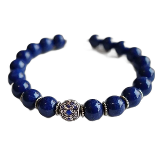 jewelry, crown, blue, simple, sterling, bracelet, lapis, lazula transparent PNG cut-out