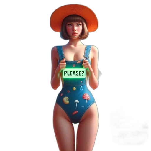 dress, hat, robot, staff, concept art, fantasy art, 3d render, pixel art transparent PNG cut-out