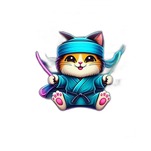 staff, weapon, concept art, fantasy art, pixel art, 3d render, blue-outfitted, cat transparent PNG cut-out