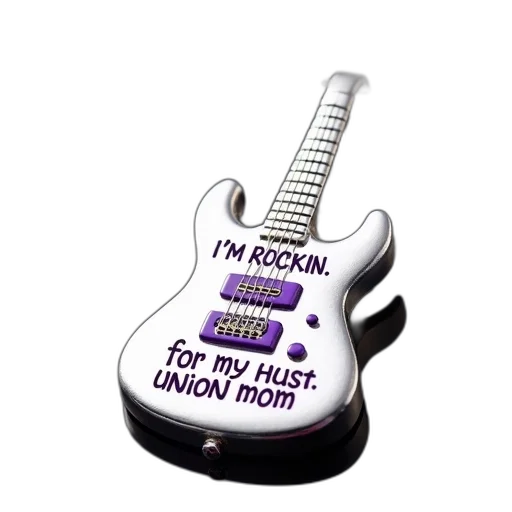 weapon, vaporwave, silver, pendant, purple, guitar, design, phrase transparent PNG cut-out