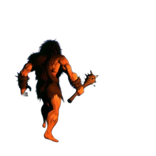 creature, animal, staff, hair, concept art, 3d render, fantasy art, pixel art transparent PNG cut-out