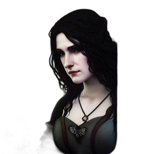 face, staff, jewelry, dress transparent PNG cut-out
